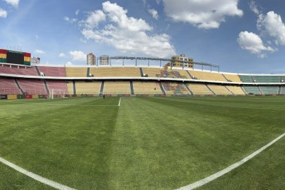 El estadio Hernando Siles de La Paz, donde jugará Ecuador.