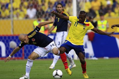 En las eliminatorias para Brasil 2014, la selección de Ecuador ganó 1-0 a Colombia, con un tanto de Christian Benítez.