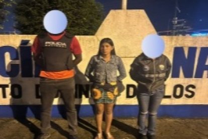 La sospechosa Ana Mero Vergara fue puesta a órdenes de las autoridades.