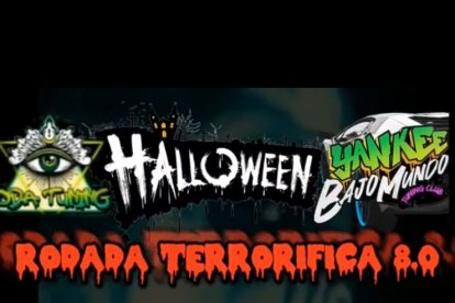 Este tipo de imágenes anunciando la rodada del terror circularon en redes sociales.