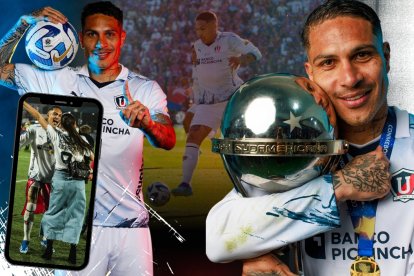 Paolo y un amor cumplido, tener la Copa Sudamericana en sus manos. La festejo con su familia en la cancha.