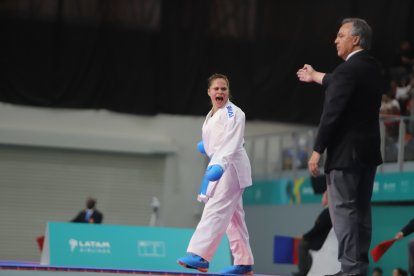 Valeria Echever regresó a las competencias y dedicó su medalla a Israel Barona.