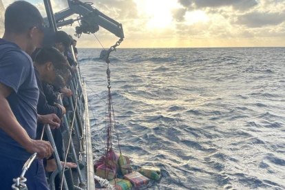 La droga fue llevada posteriormente a puerto.