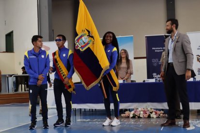 Kiara Rodríguez y Jimmy Caicedo como abanderados de Ecuador en los Juegos Parapanamericanos.