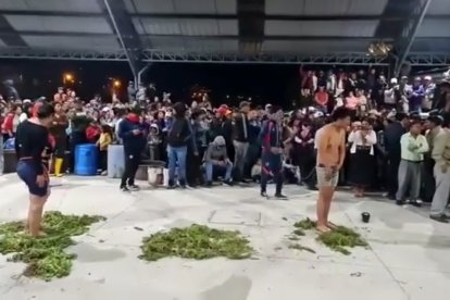 Los presuntos ladrones fueron castigados.