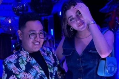 Leonardo Quezada y Luciana Guchmer, después que se dijeron de todo, ahora son 'panas'.