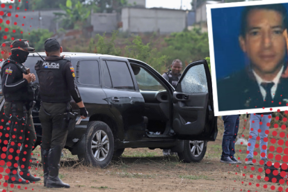 El carro en el que se movilizaba el cabo Robert Fandiño fue hallado en el  noroeste de Guayaquil.