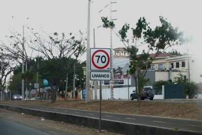 La señalización ya instalada.