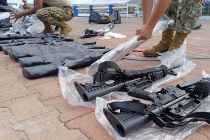 EL armamento fue trasladado para su respectiva custodia y judicialización.