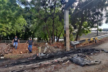 En este sitio quedaron las huellas del hecho.