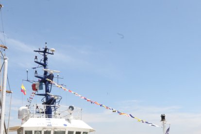 El buque de la ONG Plastic Odyssey atracó en el muelle del Malecón Simón Bolívar el pasado 15 de noviembre.