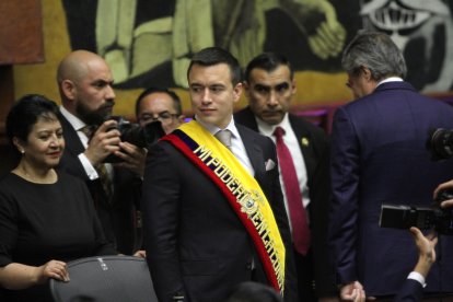 Daniel Noboa fue posesionado como presidente de la República del Ecuador el jueves 23 de noviembre de 2023.