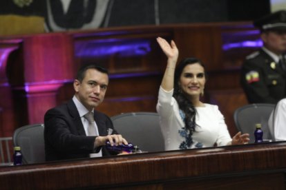 Daniel Noboa envió a Verónica Abad a una tarea en Israel.