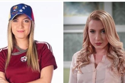 Sus dos personajes, en ‘3 familias’ y en ‘Sharon, la hechicera’.