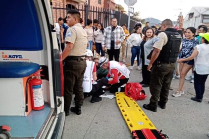 Cuerpo médico de la Cruz Roja asistió a la víctima