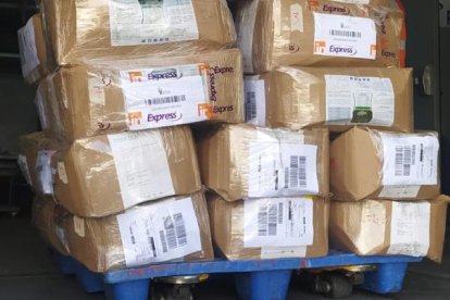 La carga decomisada.