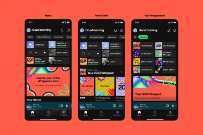Descubre tus artistas más escuchados y las canciones que marcaron tu año en la pagina de inicio de Spotify