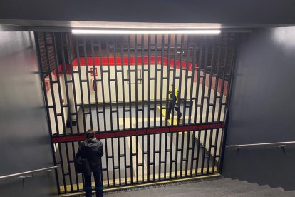 Las puertas en la estación Universidad Central.
