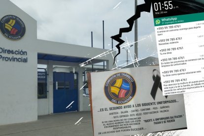 Esta hoja fue dejada dentro de un sobre manila la noche del jueves en un destacamento de la CTE.