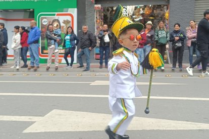 Ezequiel Cevallos, el estudiante que cautivó al público presente.