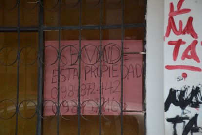 Algunas viviendas fueron puestas en venta en el sector.