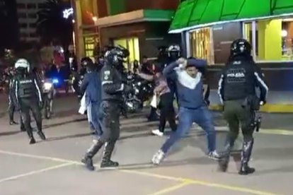 Los afectados lograron captar vídeos del incidente