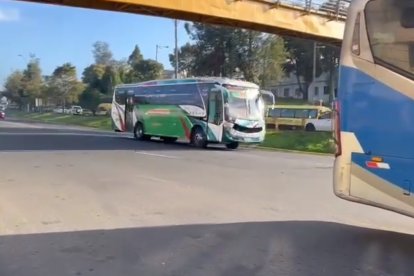 La situación en la autopista General Rumuñahui.