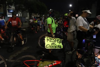 'Respeto' era el pedido de ciclistas.