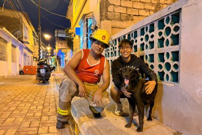 Alex Acosta (der.) y Job Contreras (izq.).