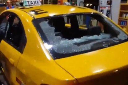 Lo taxistas corren riesgo en un sector del norte capitalino.