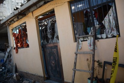 Esta casa fue la única que no tendría daños estructurales aparentes.