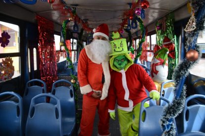 Entre los personajes estaba el infaltable Grinch.