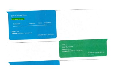 Chats entre Norero y Jordán en el que se menciona a Ronny Aleaga, según la Fiscalía.