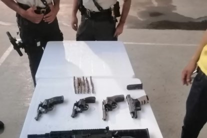 Lo decomisado en Esmeraldas.