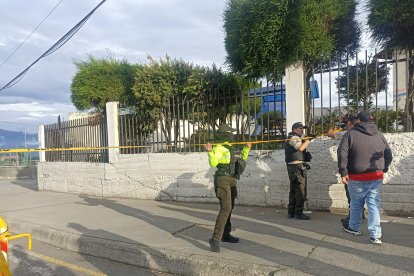 La Policía estaba en el sitio.