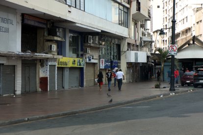 Así es cómo lucía la zona de los electrodomésticos en la mañana del miércoles 10.