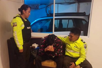 El uniformado fue encontrado en Tumbaco, tras 5 días secuestrado.