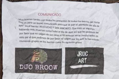 Estos panfletos empezaron a aparecer en la zona.