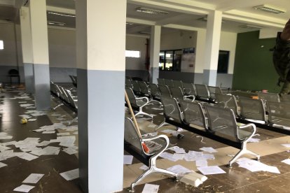 Los trabajadores del área administrativa de la cárcel aún no retornan a sus labores.