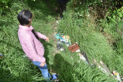 En el lugar se observan algunos objetos que serían producto de los robos.