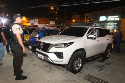 El carro en el que se encontraron las municiones.