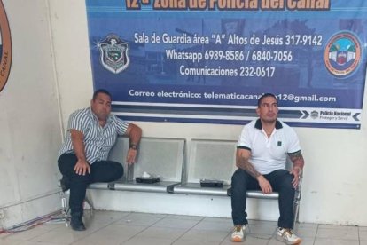 Daniel Salcedo (der.) y Álvaro Gabriel Ponce, retenidos en Panamá.