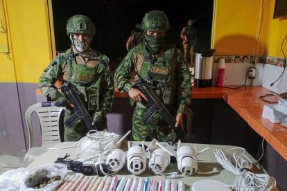 Lo que decomisaron los agentes del orden.