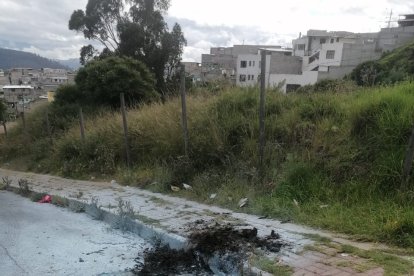 La víctima fue consumida por el fuego casi en su totalidad.