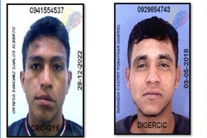 Los dos hombres baleados la madrugada del domingo.