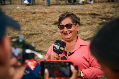 Julieta Sotomayor es quien organiza la feria del Choclo en Estero de Lagarto.