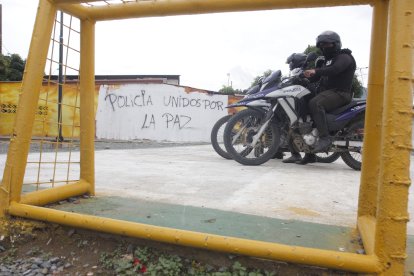 A la entrada de Socio Vivienda 2, el mural pintado todavía permanece.