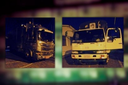 La cerveza incautada era transportada en dos camiones de carga, en Imbabura.