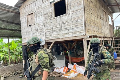 La droga fue hallada en una finca del cantón Vinces.