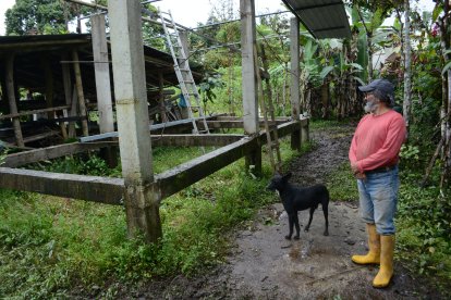 La casa que construía Miryam quedó inconclusa.